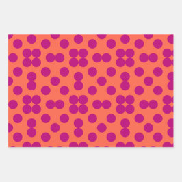 Geometric Wrapping Paper Flat Sheet Set of 3