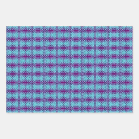 Geometric Wrapping Paper Flat Sheet Set of 3 (Voorkant 3)