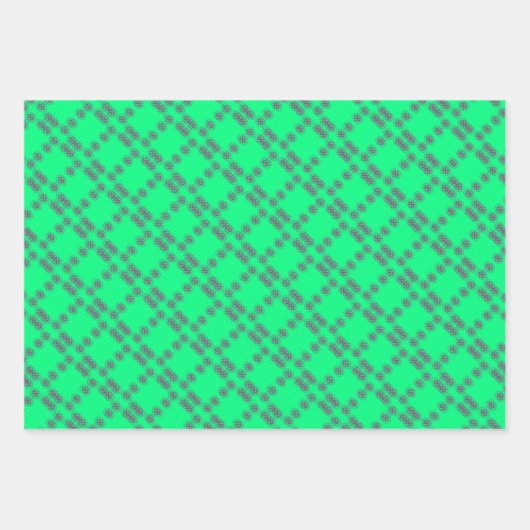 Geometric Wrapping Paper Flat Sheet Set of 3 (Voorkant 3)