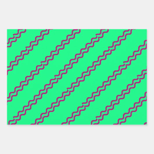 Geometric Wrapping Paper Flat Sheet Set of 3 (Voorkant 2)