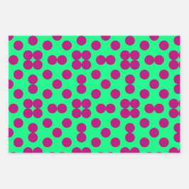 Geometric Wrapping Paper Flat Sheet Set of 3