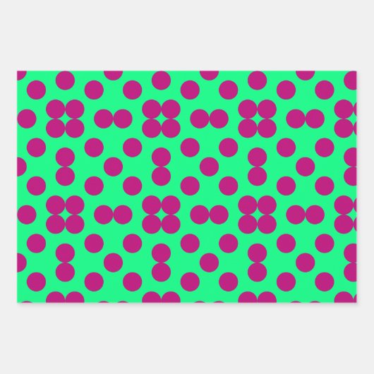 Geometric Wrapping Paper Flat Sheet Set of 3 (Voorkant)