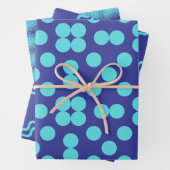 Geometric Wrapping Paper Flat Sheet Set of 3 (In situ)