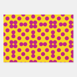 Geometric Wrapping Paper Flat Sheet Set of 3