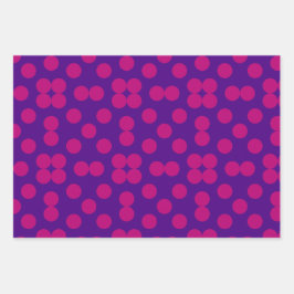 Geometric Wrapping Paper Flat Sheet Set of 3