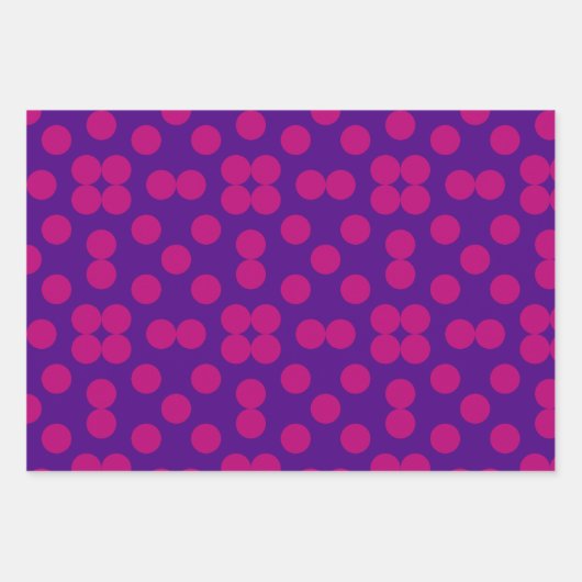 Geometric Wrapping Paper Flat Sheet Set of 3 (Voorkant)