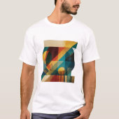 Geometric “Z” – Abstract Mid-Century Monogram T-shirt (Voorkant)