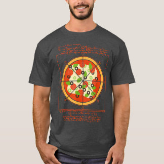Geometrical Da Vinci Pizza Pizza Artist Pizzaholic T-shirt