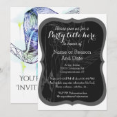 Geometrice ram schedel waterverf kaart (Voorkant / Achterkant)