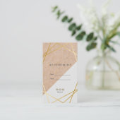 GeometricGold KraftPrint Grey Appointtical Visitekaartje (Staand voorkant)