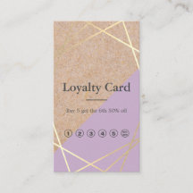GeometricGold KraftPrint Lavender Loyalty Verticaa