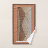 Geometrics Brown Shades Personalized Bad Handdoek (Handdoek)
