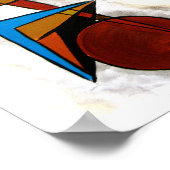 Geometrics-Modern Bauhaus Geometrische kunst Poster (Hoek)