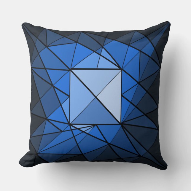 Geometrics Square Gemstone Design Pillow Kussen (Voorkant)