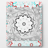 Geometrie Afrika roze cyaan Fotoplaat (Voorkant)