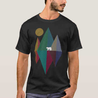 Geometrie bergbeer t-shirt