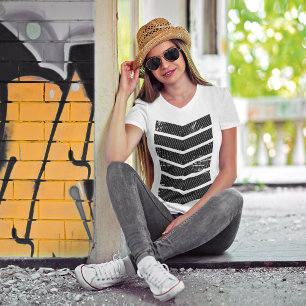 Geometrie Chevron Mooie zomer T-shirt