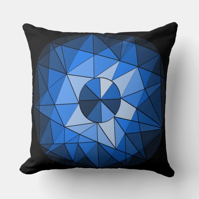 Geometrie Cirkel Gemstone Design Pillow Kussen (Voorkant)