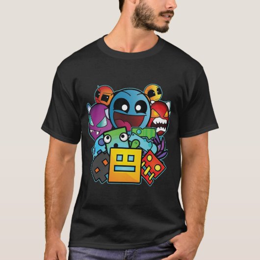 Geometrie Dash T-shirt (Voorkant)