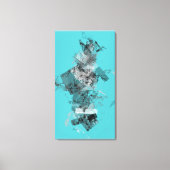 Geometrie deconstrueren canvas afdruk (Voorkant)