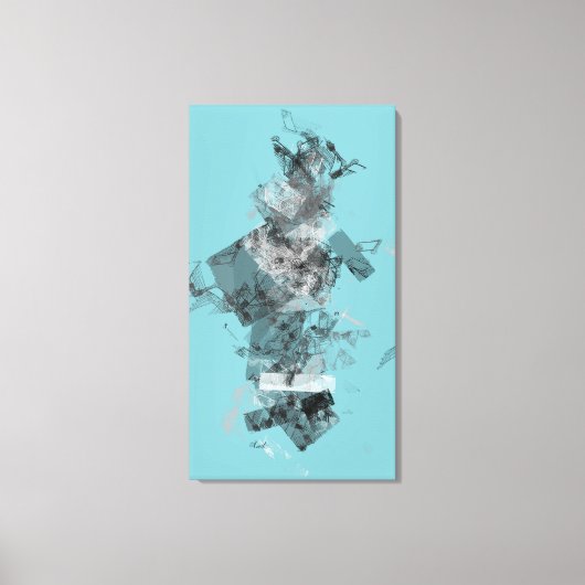 Geometrie deconstrueren canvas afdruk (Voorkant)