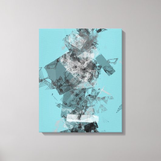 Geometrie deconstrueren canvas afdruk (Voorkant)