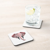 Geometrie Elephant Head Bier Onderzetter (Rechterzijde)