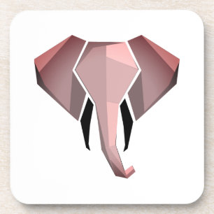 Geometrie Elephant Head Bier Onderzetter