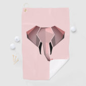 Geometrie Elephant Head Golfhanddoek (Insitu)