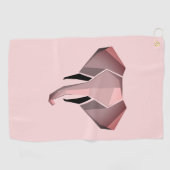Geometrie Elephant Head Golfhanddoek (Horizontaal)