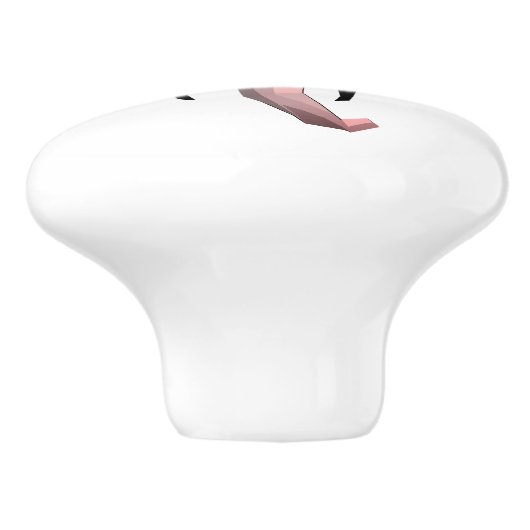 Geometrie Elephant Head Keramische Knop (Zijkant)