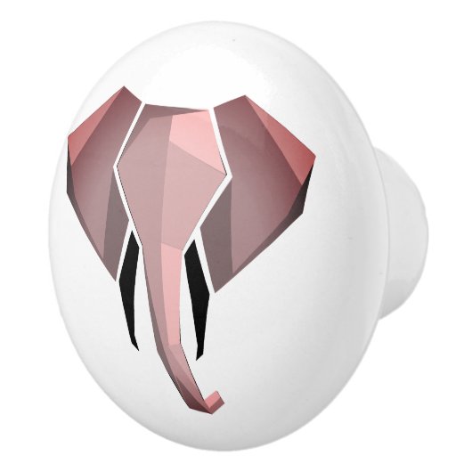 Geometrie Elephant Head Keramische Knop (Rechts)