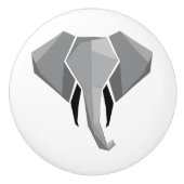 Geometrie Elephant Head Keramische Knop (Voorkant)