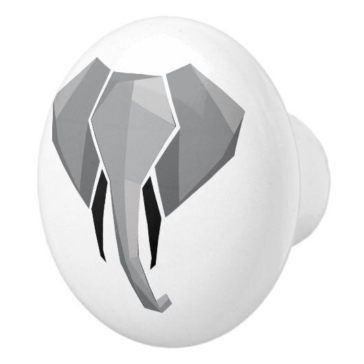 Geometrie Elephant Head Keramische Knop (Rechts)