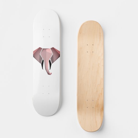 Geometrie Elephant Head Persoonlijk Skateboard (Voorkant)