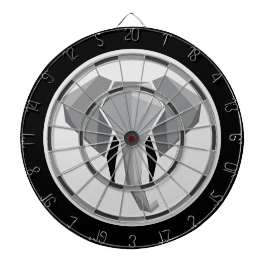 Geometrie Elephant Head Regulation Dartbord (Voorkant)