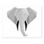 Geometrie Elephant Head Rubberstempel (Afrduk)