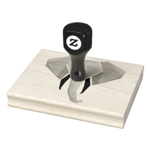 Geometrie Elephant Head Rubberstempel (Stempel)