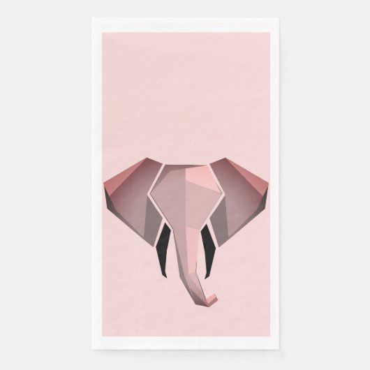Geometrie Elephant Head Servet (Voorkant)