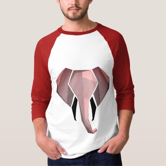 Geometrie Elephant Head T-shirt (Voorkant)