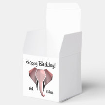 Geometrie Elephant Head Verjaardag Leeftijd en Naa