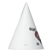 Geometrie Elephant Head Verjaardag Leeftijd en Naa Feesthoedjes (Links)