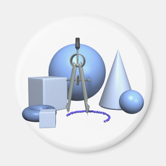 Geometrie en geometrische vormen magneet (Voorkant)