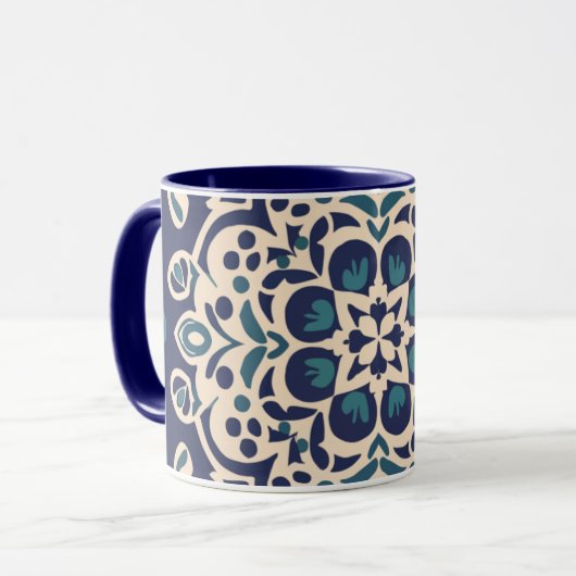 geometrie en kalligrapie arab Mug Mok (Voorkant links)