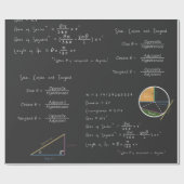 Geometrie en trigonometrie Vergelijkingen Chalkboa Cadeaupapier (Vlak)