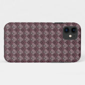 Geometrie etnische patchwork bruin bordeauxrood Case-Mate iPhone case (Achterkant (horizontaal))