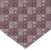 Geometrie etnische patchwork bruin bordeauxrood tafelkleed (Gekanteld)