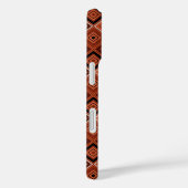Geometrie etnische patchwork bruin oranje Case-Mate iPhone case (Achterkant / Rechts)
