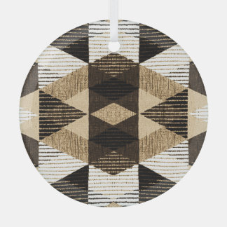 Geometrie herhalen: gestructureerd achtergrondontw glas ornament