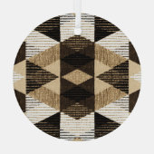 Geometrie herhalen: gestructureerd achtergrondontw glas ornament (Achterkant)